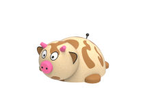 Figura gumowa na plac zabaw Krowa