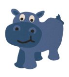 Figura do nawierzchni EPDM "hipopotam"