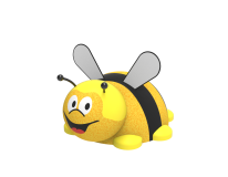 Figura gumowa na plac zabaw Pszczółka