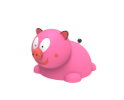 Figura gumowa na plac zabaw Mini Świnka
