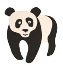 Figura do nawierzchni EPDM "panda"