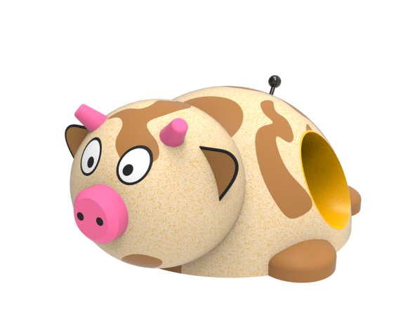 Figura gumowa na plac zabaw Krowa 3D021- tunel 