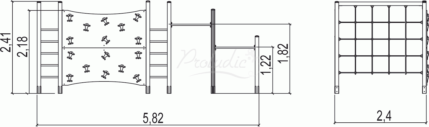 Kącik gimnastyczny J1605