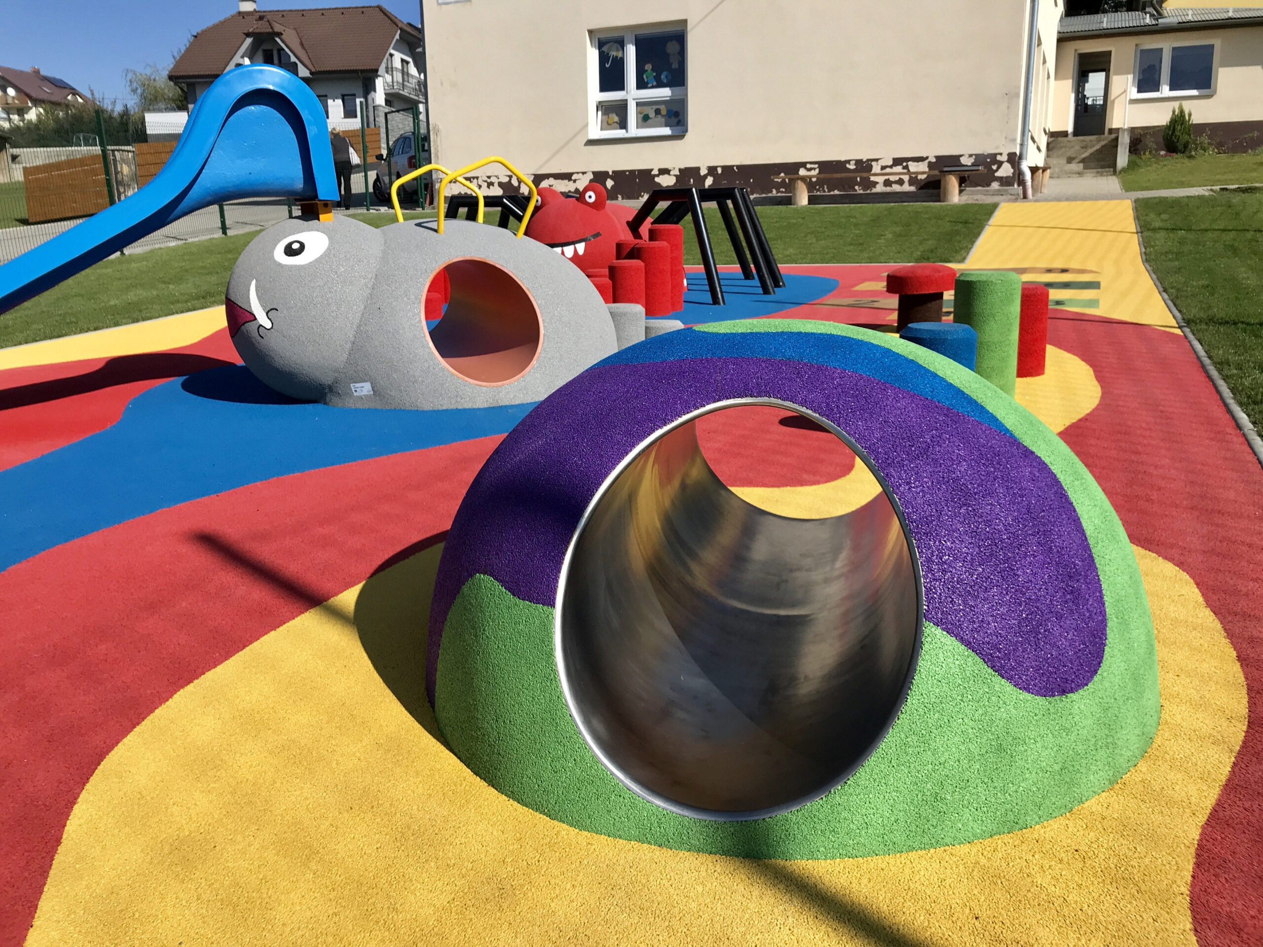 Pagórek gumowy Ø120cm z tunelem