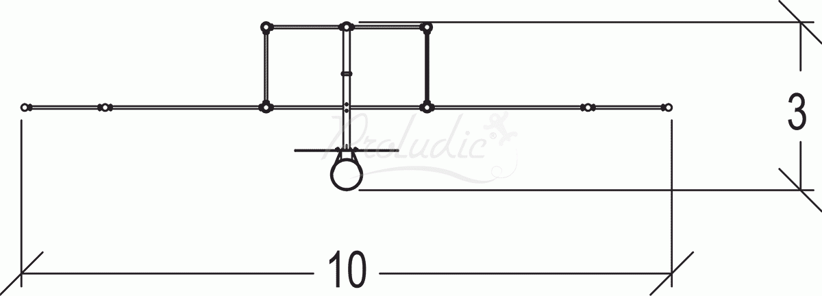 Prosta bramka/ścianka sportowa J22219