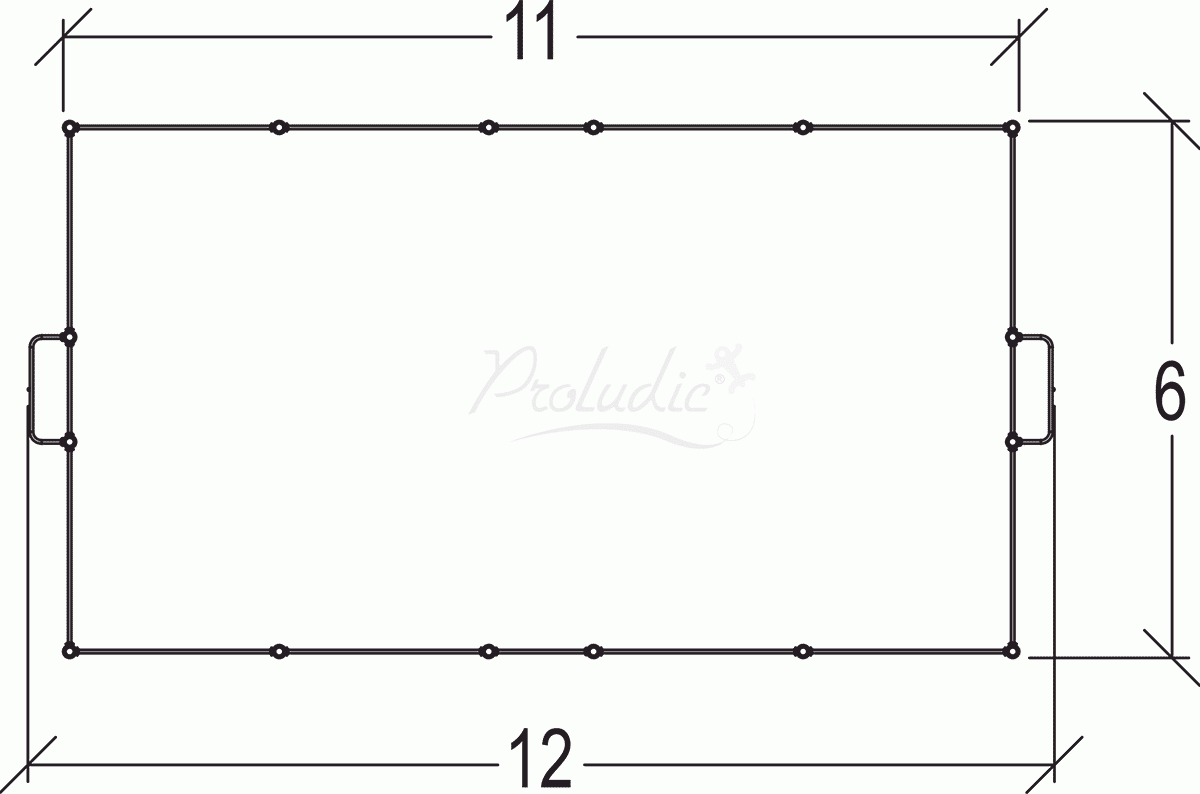 Prostokątne boisko do gier Panna J22221