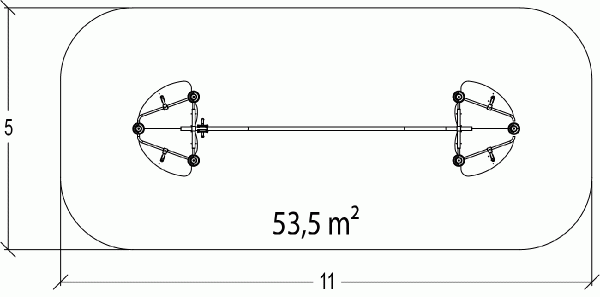 Drążkowa przejażdżka Aerospeed J2582M
