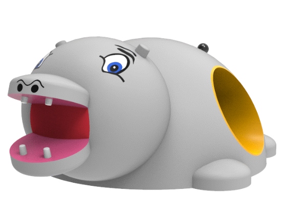 Hipopotam - tunel 3D020