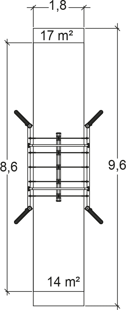 Huśtawka wieloosobowa drewniania J442